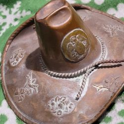 Miniature Copper Cowboy Hat