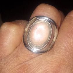 Clear Stone Ring Sz 8