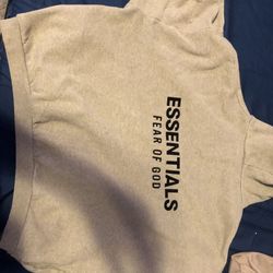 Essential hoodie beige
