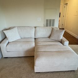 Aspen Beige 86'' Right Arm Facing Chofa