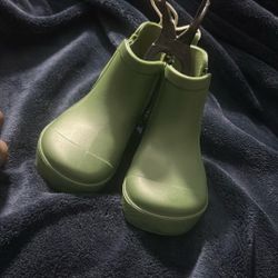 Green Rain Boots
