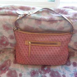 Large Dooney & Bourke Pink Shoulder Bag 
