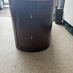 Vintage Barbara Barry Mahogany Side Table