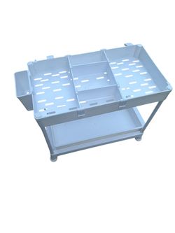 SPACEKEEPER Under Sink Organizer 2-Tier – Whitewash, Brand New, Sliding Design