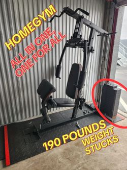 HomeGym all in ONE.  20 Exercises over. 190 Pounds&Libras Weight Stucks.  Homestead 33033