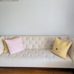 Sofa - Light Wheat Fabric