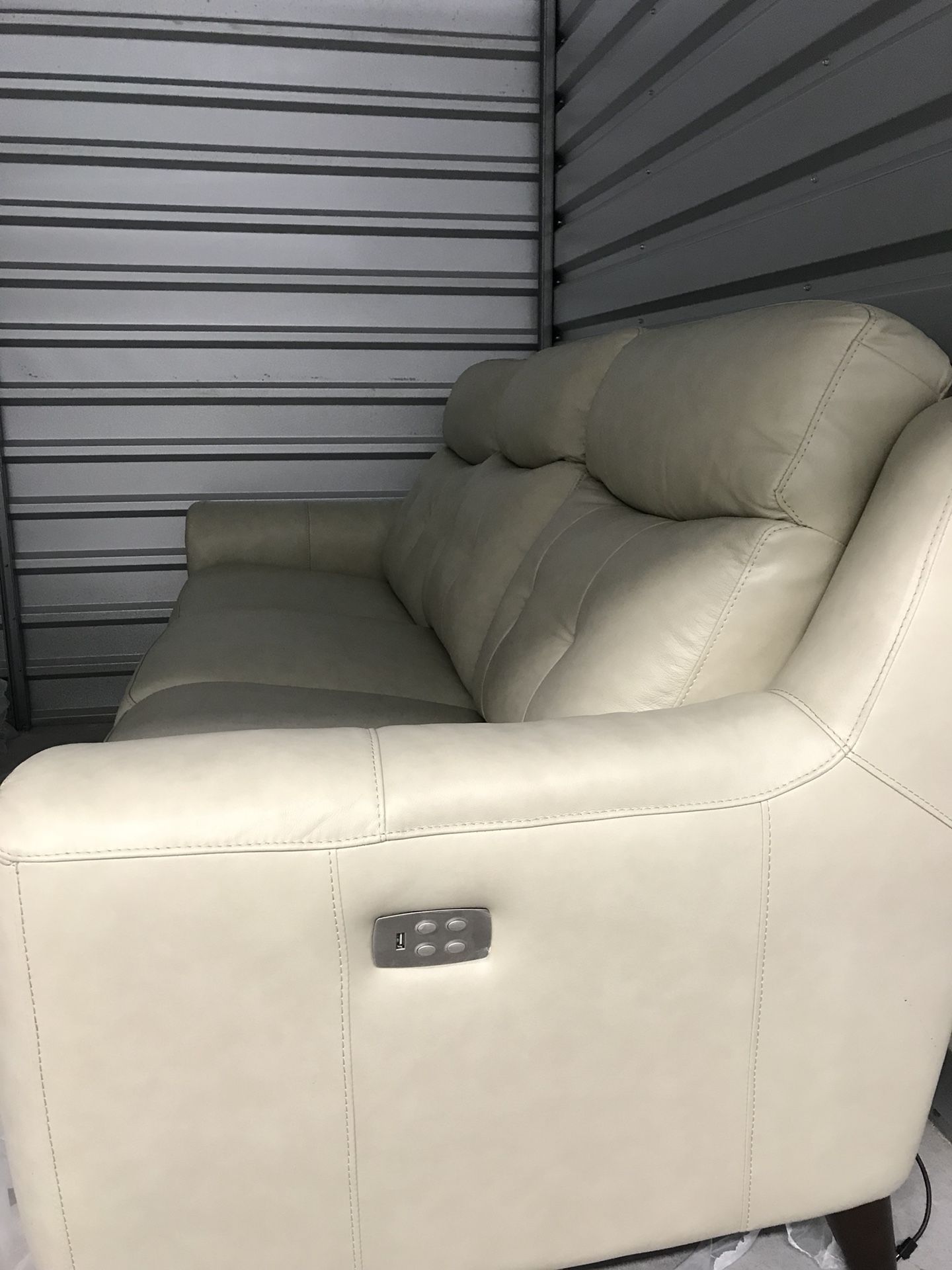 Campania 2piece Top Grain Leather Sofa and Chair Power Reclining Set for Sale in WinstonSalem