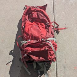 Backpacking - Osprey Aura 65 (In Red) Medium.