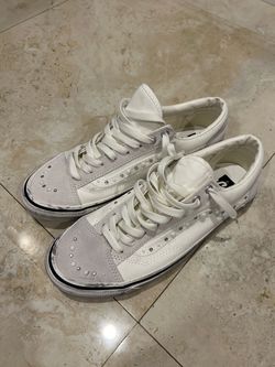 Pearlized Vans White