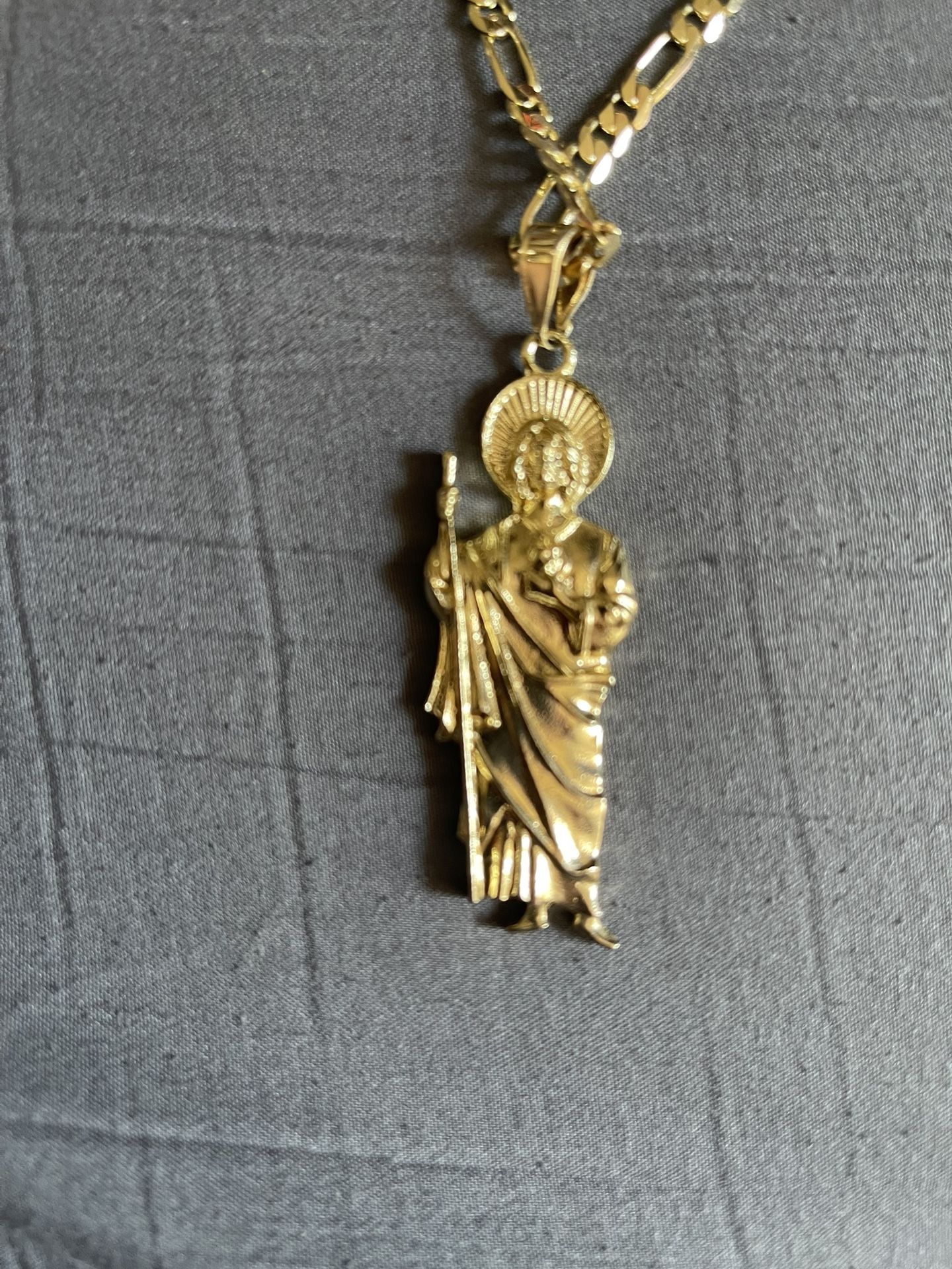 Cadena De Oro Laminado Con Dije