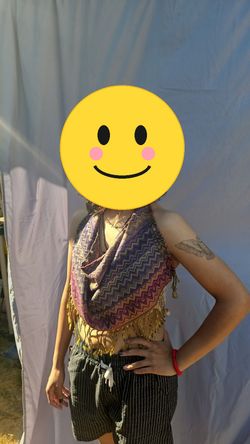 Boho Fringe Halter Wrap