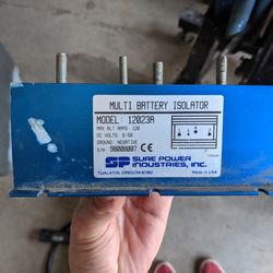 Sure power industries multi battery isolator model 12023A 120 amps