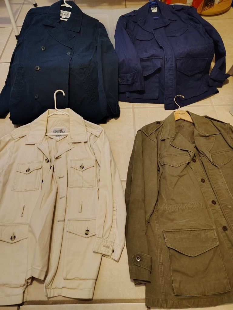 Various Men Jackets Sizes L $20 Each