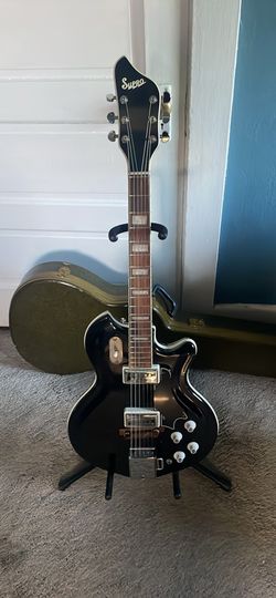 1963 Supro Coronado National guitar w OG case
