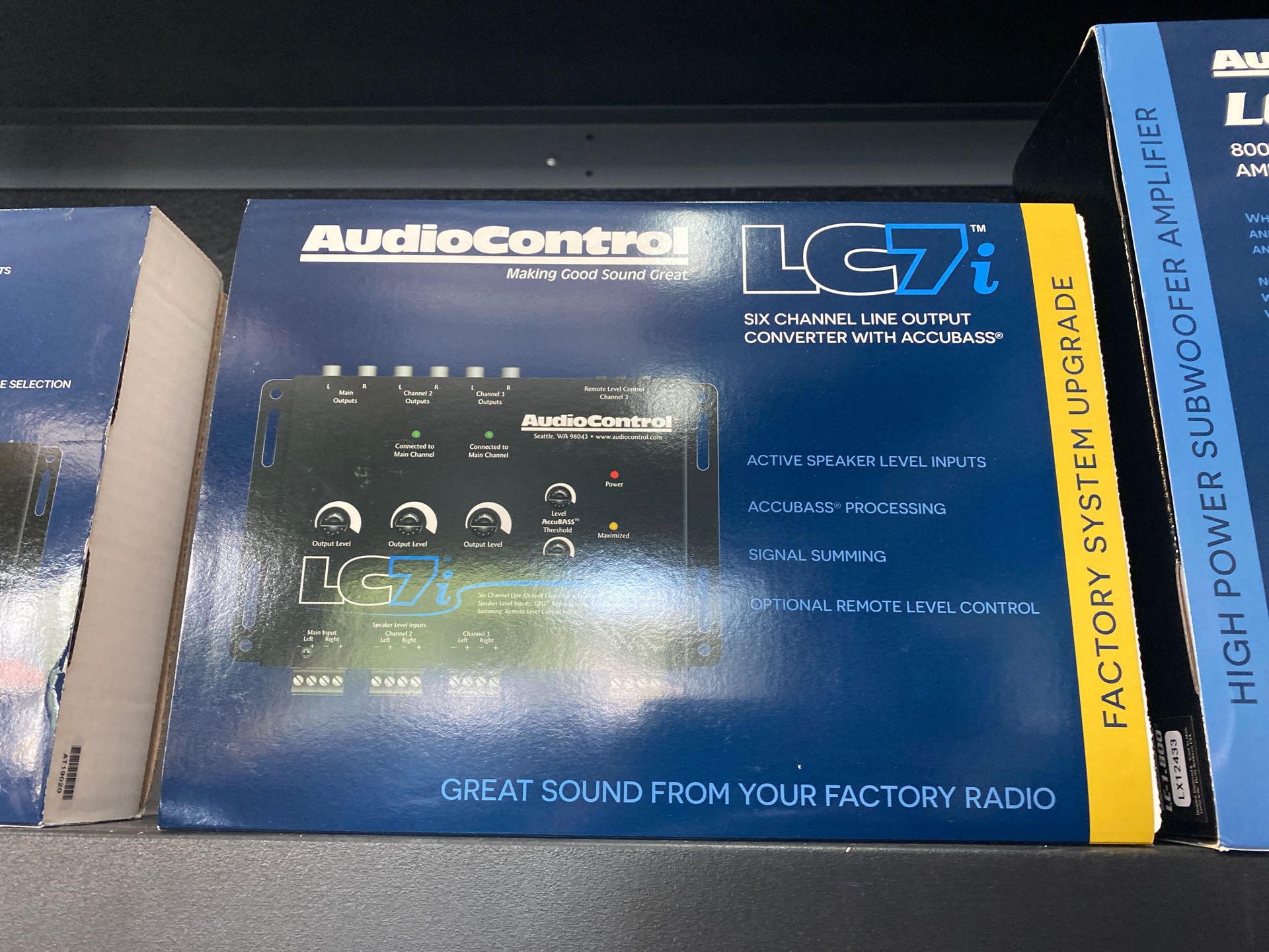 audiocontrol lc7i six channel line output converter with accubass