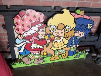 Wooden handmade strawberry shortcake Cut outs