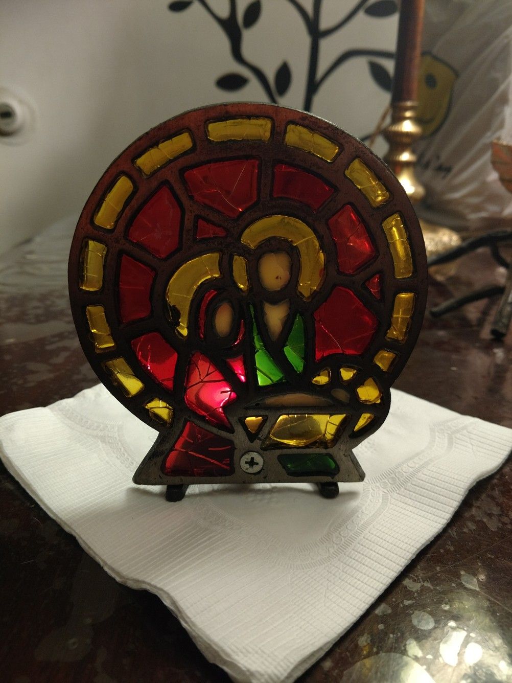Stained Glass Votive Holder