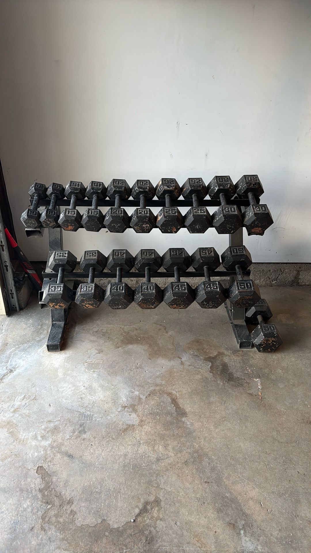 Cast Iron Dumbbells Set