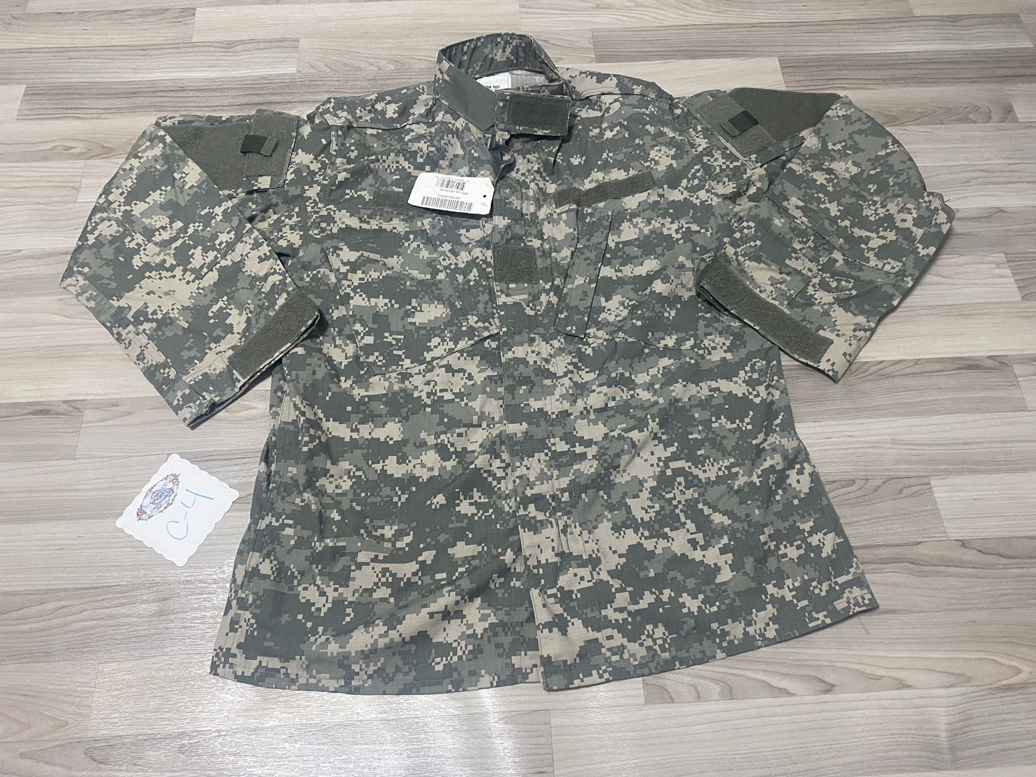 NEW US Military Digital Camo Coat Shirt Jacket Army Sz Médium-regular 