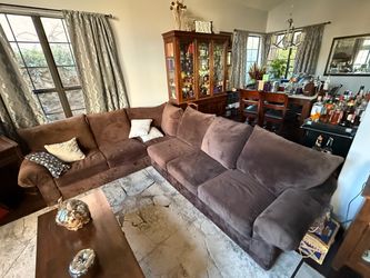 Brown sectional