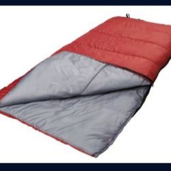 zark Trail 50-Degree Warm Weather Red Sleeping Bag, 33"x75