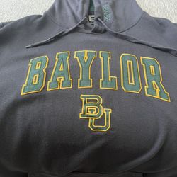 BAYLOR HOODIE-SIZE LARGE-Warm And Cozy
