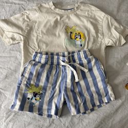 Bluey 2 Piece Outfit Size 2-3T