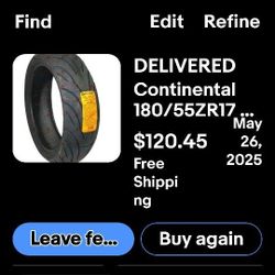 Rear Motorcycle Tire