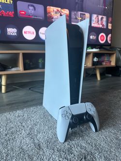 PS5 with controller