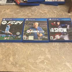 Fc 24, Madden 23, The Show 20