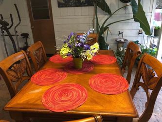 Dining table and chairs