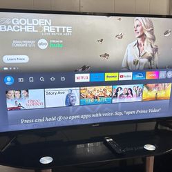 Toshiba 43” Fire TV with Remote and TV Stand