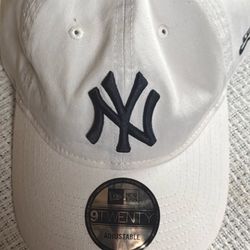 White Yankee Hat