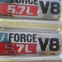 2 Iforce 5.7 V8 Badge Emblem Nameplate.  Most Cars Available.  SHIPPING AVAILABLE 