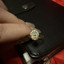 Virgin Mary 14k Gold Ring Size 7