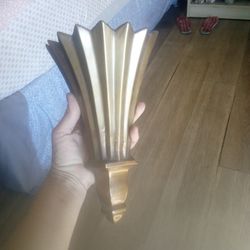 1960 vintage brass wall decor