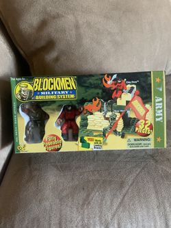 Vintage 1999 Blockmen Military Building System 32 Pieces ARMY