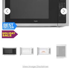 Whirlpool WMC50522HZ 24 Inch 2.2 cu. ft. Capacity Countertop Microwave with 1200 Cooking Watts, 