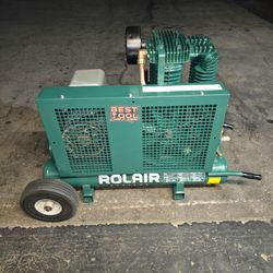 Rolair Electric Air Compressor  5hp.