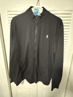 U.S. Polo Assn. Full-Zip Black Jacket