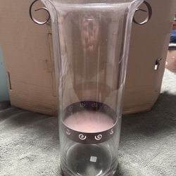 Partylite new Sunesta Hurricane Lamp 13” tall, with the Pilar candle holder insert.
