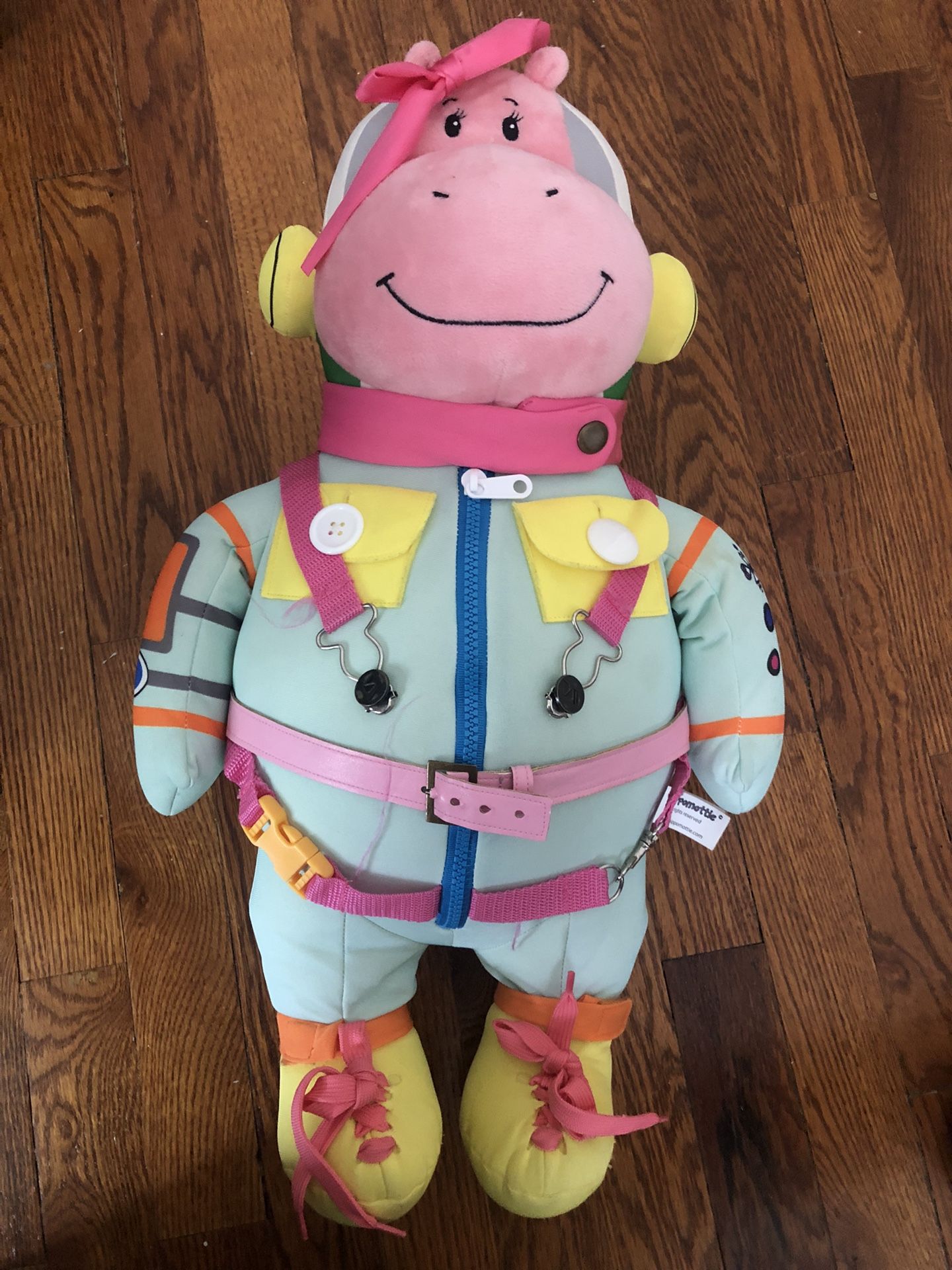 HIPPOMOTTIE Learn To Dress Space Hippo Plush 21” Hard To Find