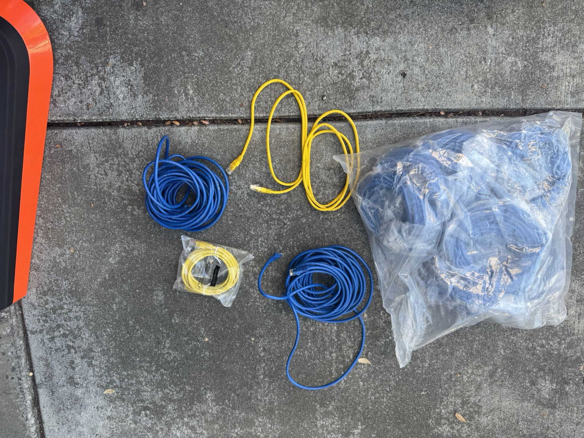 Box of 20ft long Ethernet cables
