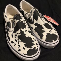 Vans Customs Cow Print Classic Slip-Ons