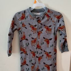 Carter's Child of Mine Christmas Holiday Toddler Micro fleece Blanket Sleeper Pajama