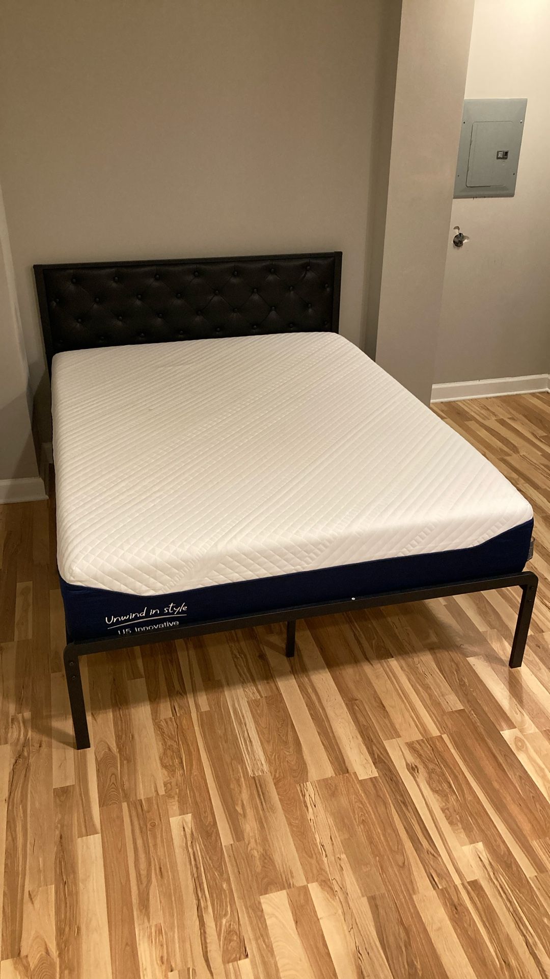 Queen Bed Frame + Mattress