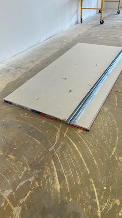 Free three sheets 5/8 fire guard, sheet rock and half a dozen metal corners