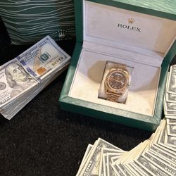 Day-Date 40 Chocolate Dial 18K Everose Gold President Automatic Men's Watch