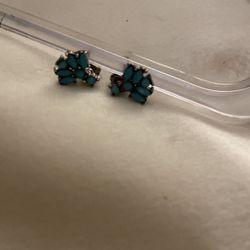 Topaz Silver Earrings 