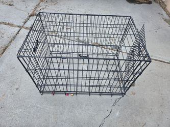 Portable fold up pet dog cage